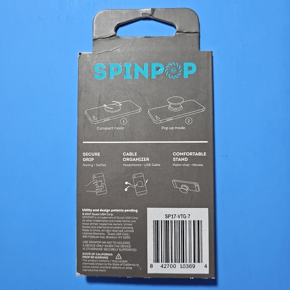 SpinPop: Pop-Up Phone Holder & Stand - DOUGHNUTS - Picture 3 of 3